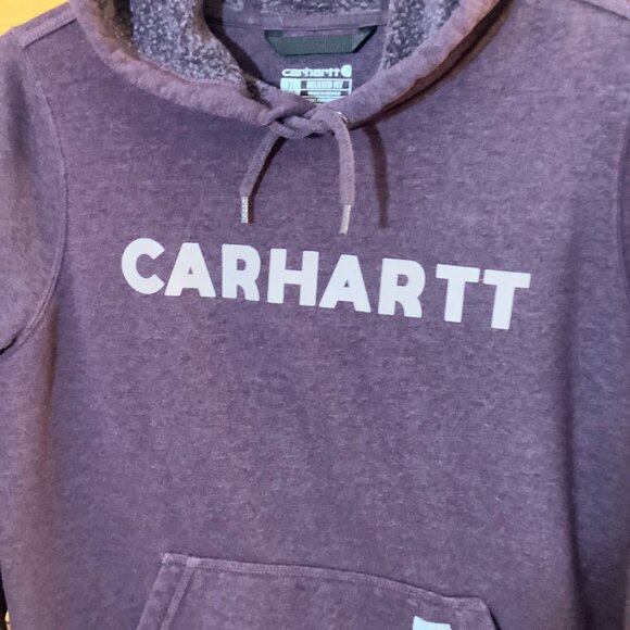 Carhartt Hoodie Xl Relaxed Fit Magenta Color - Picture 4 of 10